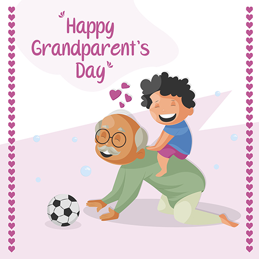 Happy Grandparents Day Banner Design Template