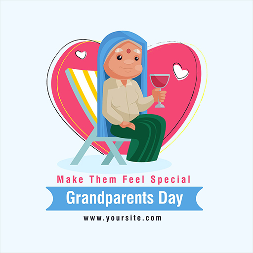 Happy Grandparents Day Special Banner Design Template