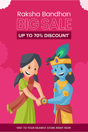 Big Sale On Raksha Bandhan Flyer Template