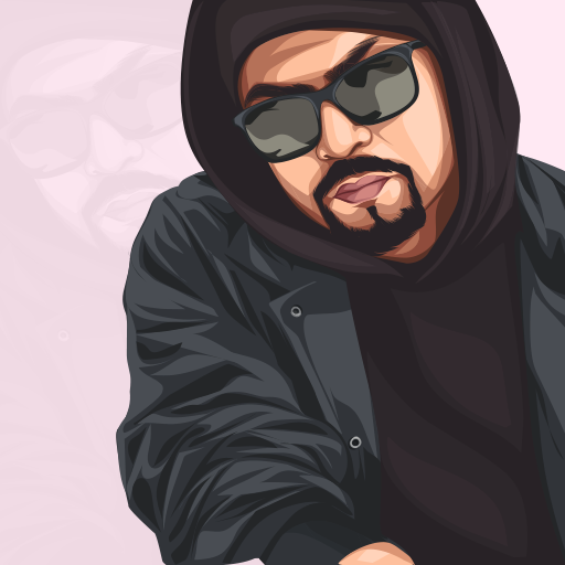 Punjabi Singer Bohemia Vector Portrait Illustration