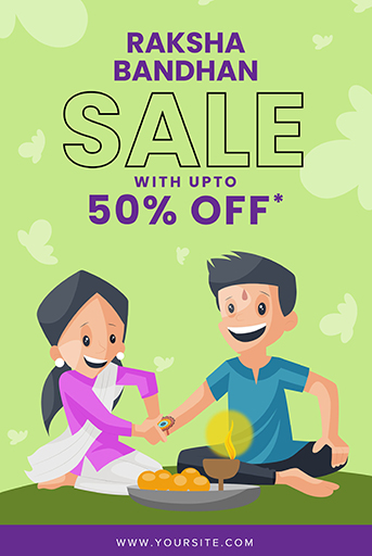 Sale Offer On Raksha Bandhan Template Flyer