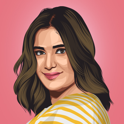 Aarti Singh Indian Television & Actress Vector Portrait Illustration