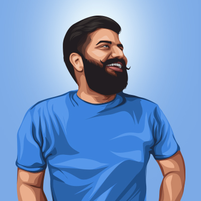 Gaurav Chaudhary Indian Youtuber Vector Portrait Illustration