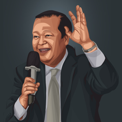 Prem Rawat International Speaking Engagements Vector Portrait Illustration