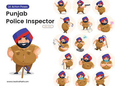Punjab Police – The Real Hero Vector Bundle