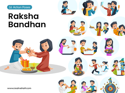 Raksha Bandhan- Khushiyo ki Rakhi Vector Bundle