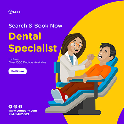 Banner Design Of Specialist Female Dentist Is Checking Patient’s Teeth