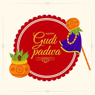 Indian New Year Gudi Padwa Banner Design