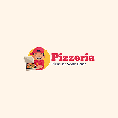 Pizzeria Vector Mascot Logo Template