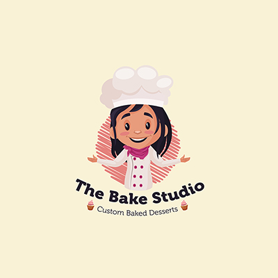 The Bake Studio Vector Mascot Logo