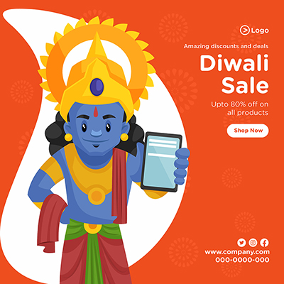 Banner design for Diwali sale amazing discount and deals