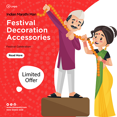 Banner for festival decoration accessories