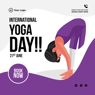Banner for international yoga day