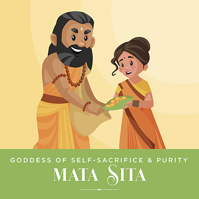 Banner for Mata Sita goddess of self-sacrifice and purity