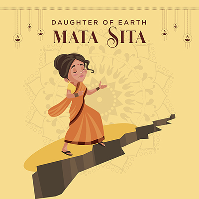 Banner of mata Sita daughter of earth