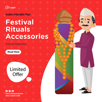 Festival rituals celebration banner design