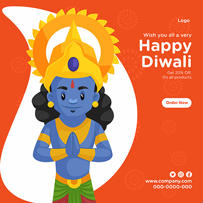 Happy Diwali Indian festival celebrations banner design