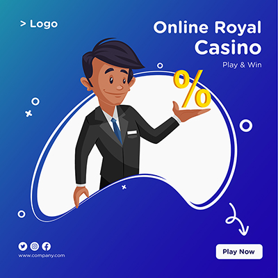 Online royal casino play and win banner