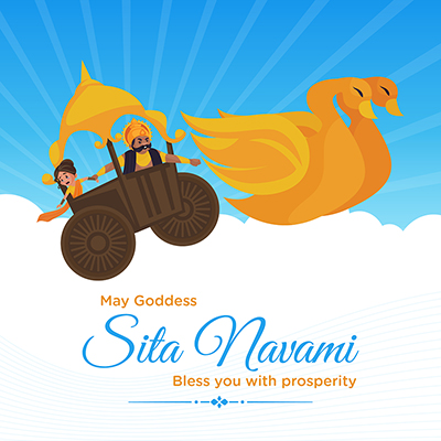 Sita Navami banner may goddess bless you with prosperity