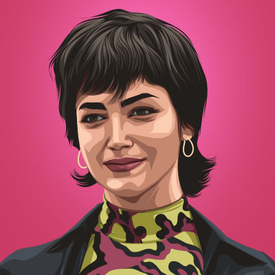 Ursula Corbero Spanish Actress Portrait Illustration