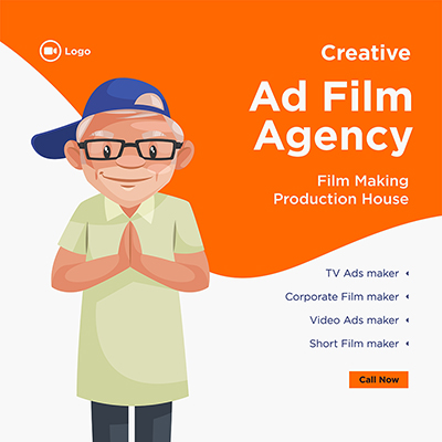 Banner design for a creative ad film agency
