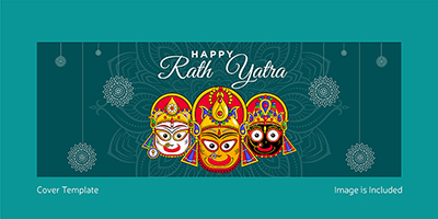 Cover design of happy rath yatra