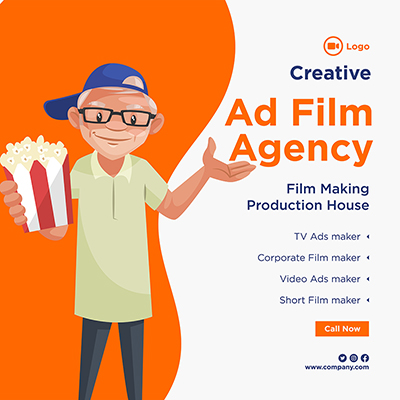 Creative ad film agency banner design
