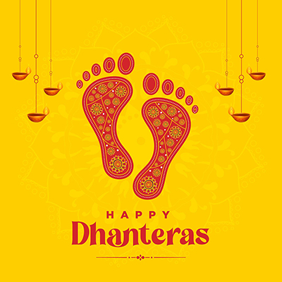 Happy Dhanteras Indian festival banner design