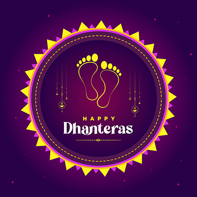 Happy Dhanteras festival banner design