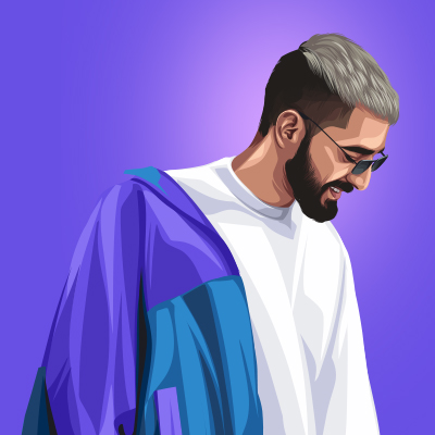 Maninder Buttar Indian Singer & Songwriter Vector Illustration