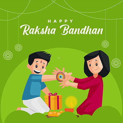Banner of happy raksha bandhan template Banner of happy raksha bandhan template