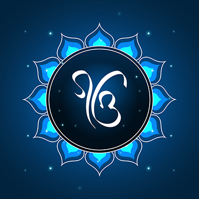 Ek Onkar decorated banner template Ek Onkar decorated banner template