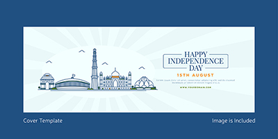 Happy independence day facebook coverpage design
