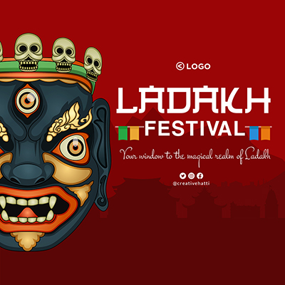 Banner template design of Ladakh festival