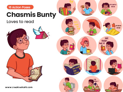 Chasmis Bunty- Loves to Read Vector Bundle