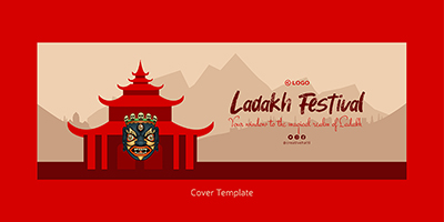 Coverpage template of Ladakh festival