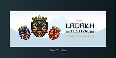 Facebook cover design of Ladakh festival