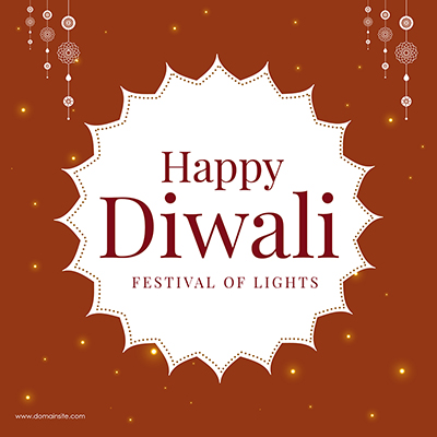 Happy Diwali celebration festival banner template design