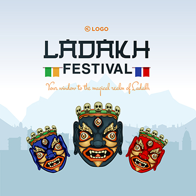 Ladakh festival banner template
