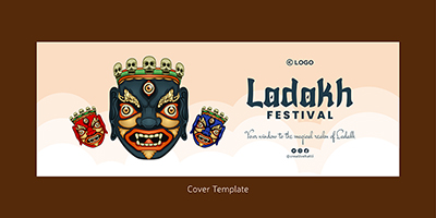 Ladakh festival facebook cover design