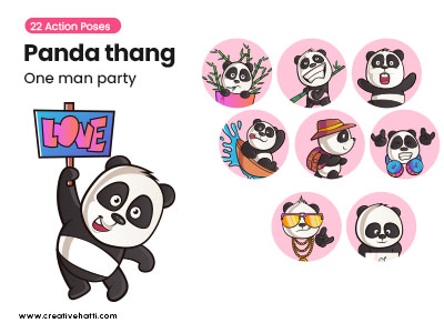 Panda Thang- One Man Army Vector Bundle