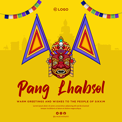 Pang Lhabsol festival template banner