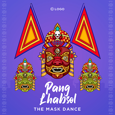 Pang Lhabsol the mask dance template banner