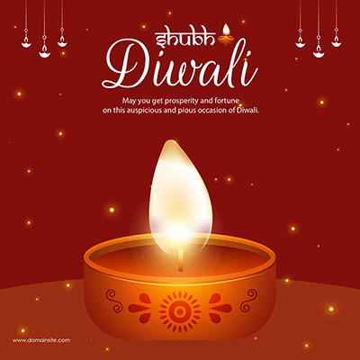 Shubh Diwali celebration festival template banner