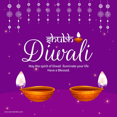 Shubh Diwali celebrations festival banner template