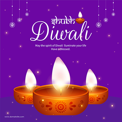 Shubh Diwali festival template banner
