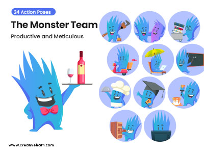 The Monster Team- Productive and Meticulous Vector Bundle