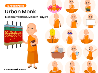 Urban Monk- Modern Problems, Modern Prayers Vector Bundle