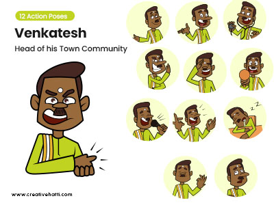 Venkatesh- Head of his Town Community Vector Bundle