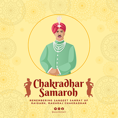 Chakradhar Samaroh template banner design -04 small